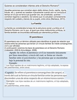 Quienes se consideraban infames ante el Derecho Romano?
Aquellas personas que cometían algún delito doloso (hurto, rapiña, in