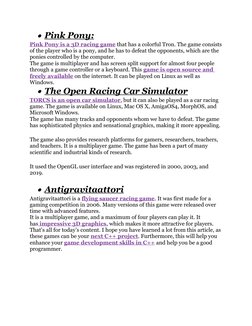 C++ Racing Games with Source Code | PDF | Computing | Software Development