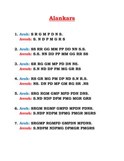 Alankar Patterns for Music Practice | PDF