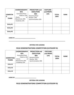 Tabulation Sheet for Cheerdance Competition | PDF | Dances | Sports ...
