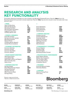 Bloomberg Cheat Sheet For Equity 1677336789 | PDF | Investing ...