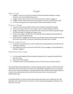 Understanding Swagger for API Documentation | PDF | Representational ...