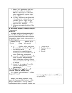 Series and Parallel Circuits Lesson Plan | PDF | Series And Parallel ...