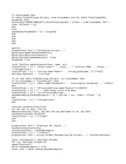 if checkLoaded then
if table.find(Settings.Scripts, item.ClassName) and not table.find(loadedIds, 
uniqueId) then
hierarchy["