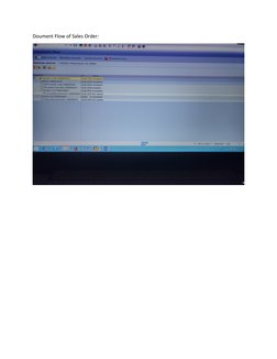 Doument Flow of Sales Order:
