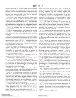 thickness between the ﬂat base plate and the metal bars but not
under the sample. The metal bars are as thick as the ﬁnal
thi