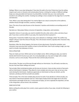 Playlet Assignment Writing a Play Script: A Guide | PDF | Play (Theatre) | Plot (Narrative)