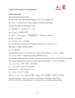 LE/CIVL 3210 Geotechnical Engineering  
 
 
2 
 
𝑬𝒍𝒂𝒔𝒕𝒊𝒄 𝒔𝒆𝒕𝒕𝒍𝒆𝒎𝒆𝒏𝒕    
𝐷𝑒𝑡𝑒𝑟𝑚𝑖𝑛𝑒 𝑔𝑒𝑜𝑚𝑒𝑡𝑟𝑖?