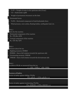 Gravity Dam Stability Analysis Guide | PDF | Stress (Mechanics) | Dam