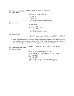 Three-Phase AC Circuit Calculations | PDF | Electrical Impedance | Ac Power