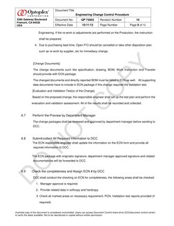 Engineering Change Control Process Guide | PDF | Specification ...