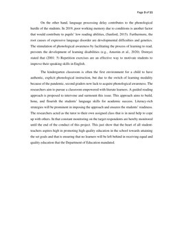Page 3 of 11 
 
 
On the other hand, language processing delay contributes to the phonological 
hurdle of the students. In 20