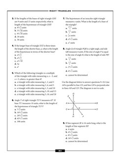 3. If the lengths of the bases of right triangle GHI
are 9 units and 15 units respectively, what is
length of the hypotenuse