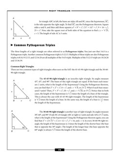 In triangle ABC at left, the bases are sides AB and BC, since the hypotenuse, AC,
is the side opposite the right angle. To ﬁ