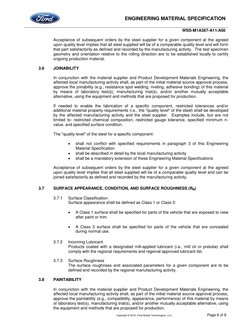 ENGINEERING MATERIAL SPECIFICATION 
WSS-M1A367-A11/A50 
 
 
Copyright © 2012, Ford Global Technologies, LLC 
Page 6 of 8 
A