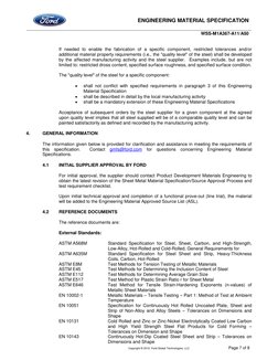 ENGINEERING MATERIAL SPECIFICATION 
WSS-M1A367-A11/A50 
 
 
Copyright © 2012, Ford Global Technologies, LLC 
Page 7 of 8