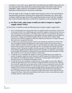 Apple Inc.'s Global Supply Chain Analysis | PDF | Apple Inc. | Supply Chain