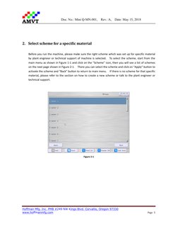 Doc. No.: Mini Q-MN-001,  Rev.: A,  Date: May 15, 2018
Hoffman Mfg. Inc. PMB #249 NW Kings Blvd. Corvallis, Oregon 97330 
www