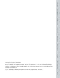 UrbanPlan® for Students (United States)
© 2022 by the Urban Land Institute, 2001 L Street, NW, Suite 200, Washington, DC 2003