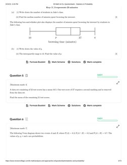 3/23/23, 3:26 PM
IB Math AA SL Questionbank - Statistics & Probability
https://www.revisionvillage.com/ib-math/analysis-and-a