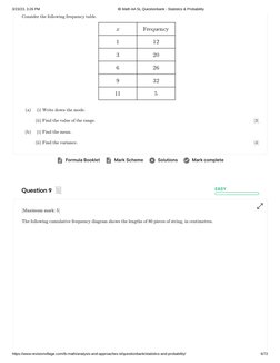 3/23/23, 3:26 PM
IB Math AA SL Questionbank - Statistics & Probability
https://www.revisionvillage.com/ib-math/analysis-and-a