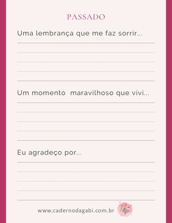 Uma lembrança que me faz sorrir...
Um momento  maravilhoso que vivi... 
Eu agradeço por...
PASSADO
