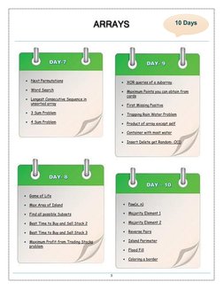 3 
 
 
 
 
 
 
 
 
 
 
 
 
 
 
 
 
 
 
 
 
 
 
 
 
 
 
 
 
 
 
 
 
 
 
 DAY-7
ARRAYS
 Next Permutations 
 
 Word Search