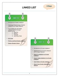 5 
 
 
 
 
 
 
 
 
 
 
 
 
 
 
 
 
 
 
 
 
 
 
 
 
 
 
 
 
 
 
 
 
 
 
 DAY-15
LINKED LIST 
 Introduction of Doubly LinkedLi