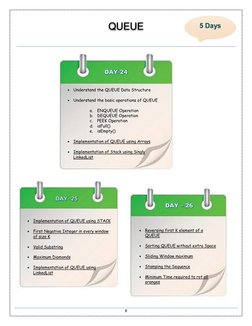 8 
 
 
 
 
 
 
 
 
 
 
 
 
 
 
 
 
 
 
 
 
 
 
 
 
 
 
 
 
 
 
 
 
 
 
 DAY-24
QUEUE
 Understand the QUEUE Data Structure