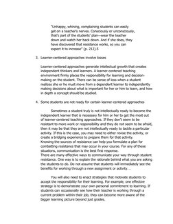 “Unhappy, whining, complaining students can easily
get on a teacher’s nerves. Consciously or unconsciously,
that’s part of th