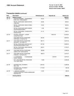 Page 3 of 4 
CIBC Account Statement 
 
 
For Jan 1 to Jan 31, 2023 
Account number: 7051689 
Branch transit number: 06022