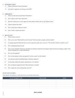 1.
INTRODUCTION
1.1.
Purpose of document. General information.
-
1.2.
Any policies, regulations, laws that govern this SOP?
-