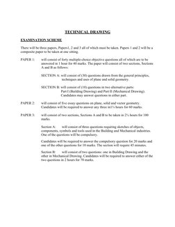 Technical Drawing Exam Overview 2024 | PDF | Ellipse | Framing ...