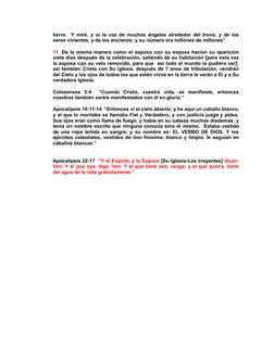 tierra.  Y miré, y oí la voz de muchos ángeles alrededor del trono, y de los
seres vivientes, y de los ancianos; y su número