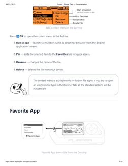 3/4/23, 19:25
Control - Flipper Zero — Documentation
https://docs.flipperzero.one/basics/control
7/10
NFC context menu in the