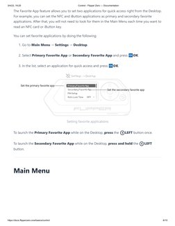 3/4/23, 19:25
Control - Flipper Zero — Documentation
https://docs.flipperzero.one/basics/control
8/10
The Favorite App featur