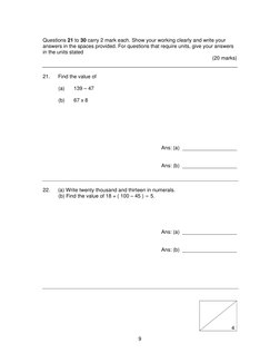 PSLE Foundation Maths Exam Paper 2022 | PDF | Litre