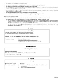 (7) of (188)

you can draw pictures to help you remember better

you can write the sentence where you first found the word