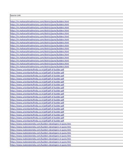 Source Link
https://m.maharashtradirectory.com/district/pune/builders.html (https://m.maharashtradirectory.com/district/pune/