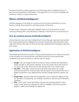 Class 10 AI Introduction Notes | PDF | Artificial Intelligence ...
