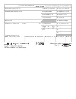 a  Employee’s social security number
OMB No. 1545-0008
This information is being furnished to the Internal Revenue Serv