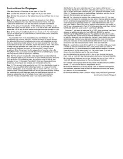 Instructions for Employee
(See also Notice to Employee on the back of Copy B.)
Box 1. Enter this amount on the wages line of