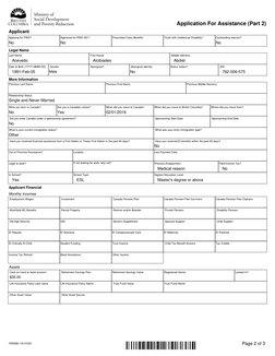 Income Assistance Application Form BC | PDF | Pension | Mortgage Loan