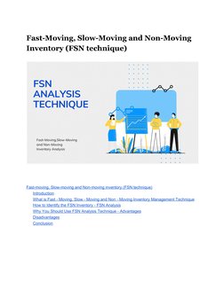 FSN Inventory Analysis Explained | PDF | Inventory | Forecasting