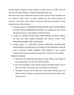 medical experts or patient’s family members, or their relatives via SMS. This will
also alert the family members to quickly a