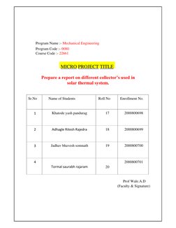 Program Name :- Mechanical Engineering    
Program Code :- 0080    
Course Code