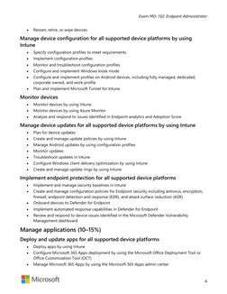MD-102 Exam Study Guide: Key Topics | PDF | Mobile App | Microsoft Windows