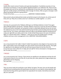 7th Birthday Debut Program Script | PDF