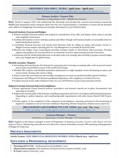 GREENERGY ASIA DMCC, DUBAI | April 2020 – April 2022 
 
 
Finance Analyst / Finance P&A 
 
 
 
 
 
 
 
Role: Hired to support