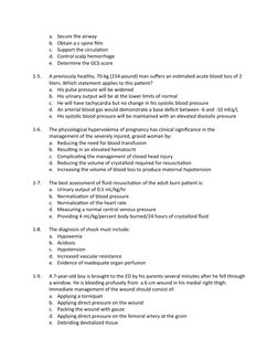 a. Secure the airway
b. Obtain a c-spine film
c.
Support the circulation
d. Control scalp hemorrhage
e. Determine the GCS sco